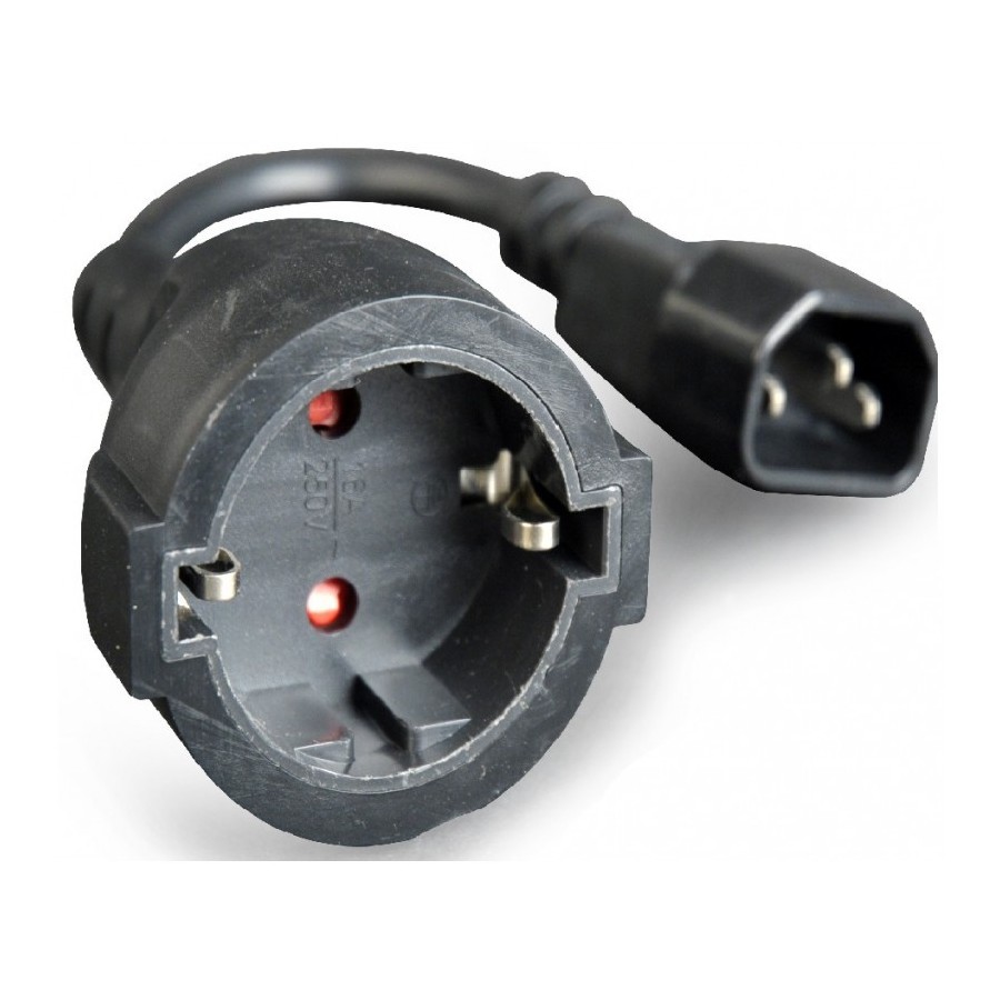 CABLEXPERT ΜΕΤΑΤΡΟΠΕΑΣ C14 ΑΡΣΕΝΙΚΟ ΣΕ SCHUKO ΘΥΛΗΚΟ