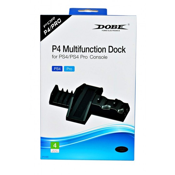 Dobe PS4 Vertical Sand with Charging Dock for Sony PlayStation 4 and PS4 Pro