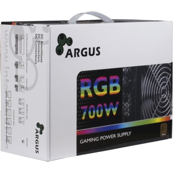 Τροφοδοτικο 700W Inter-Tech Argus RGB-700W 140 mm