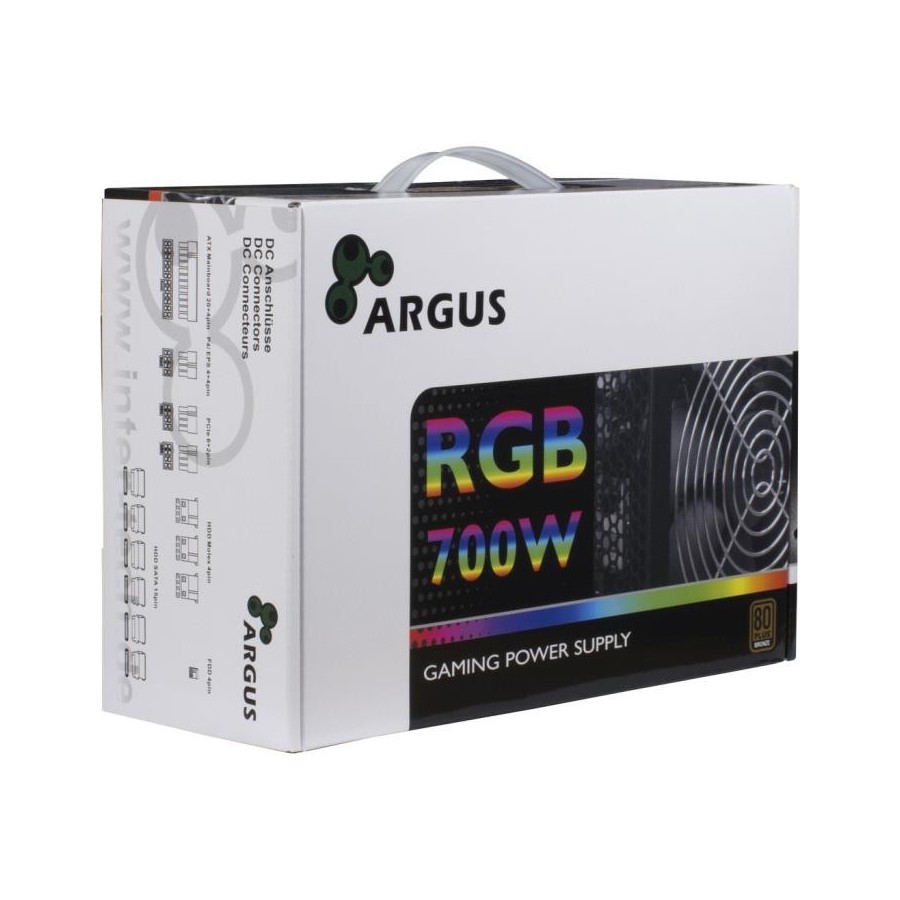 Τροφοδοτικο 700W Inter-Tech Argus RGB-700W 140 mm