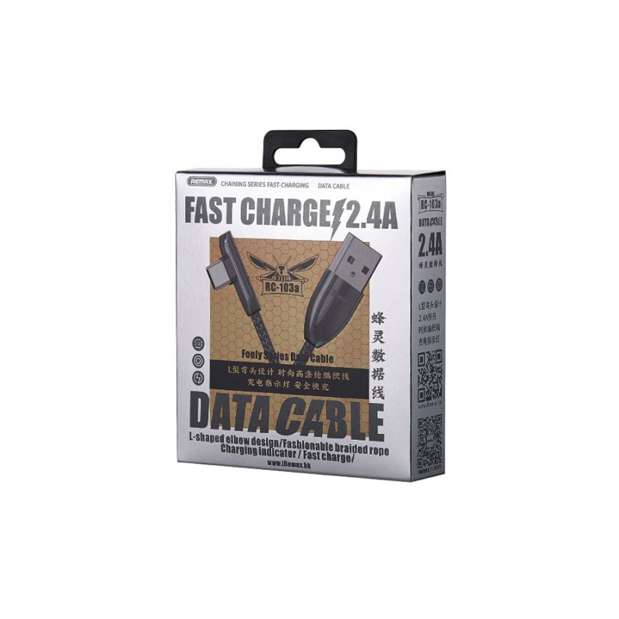 Кαλώδιο δεδομένων Remax Fonly RC-103, Type-C, 1.2m