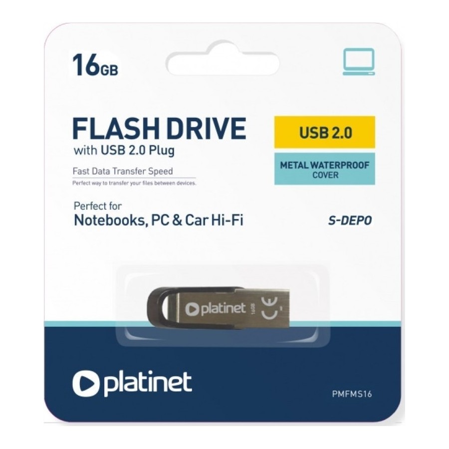 Platinet S-Depo 16GB USB 2.0 USB FLASH DRIVE