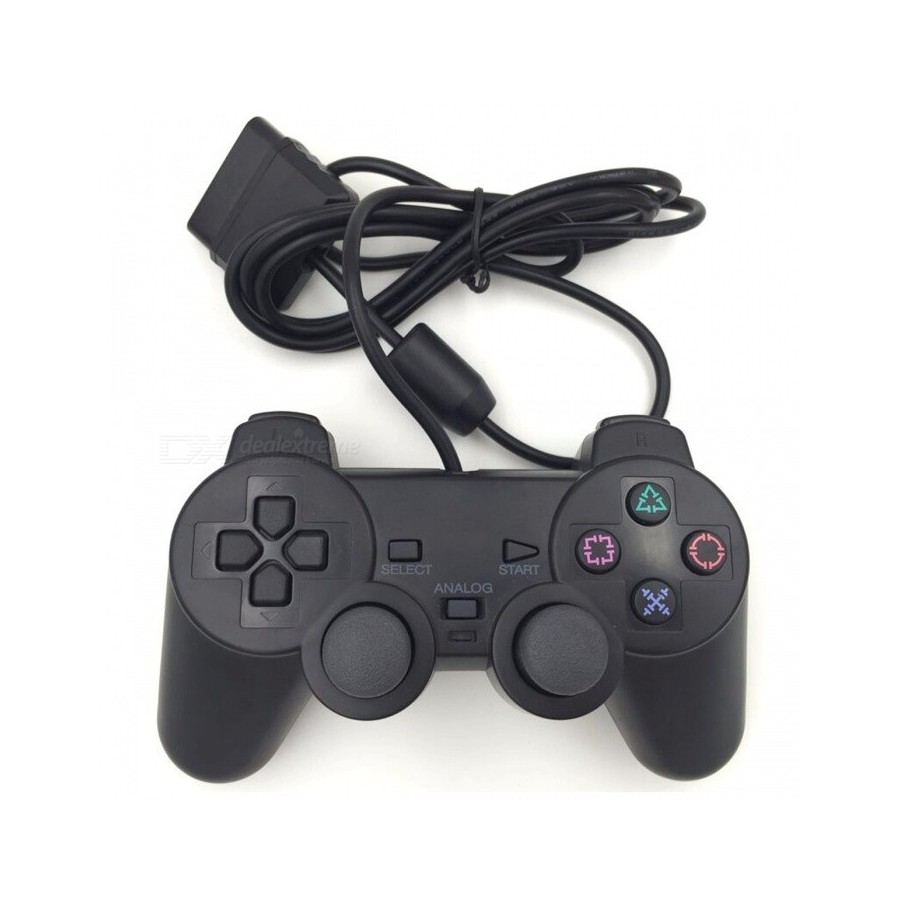 DUAL SHOCK 2 BLACK Χειριστήριο Joypad Controller για Playstation 2 PS2 PSTwo σε κουτί κίτρινο ή Μπλέ