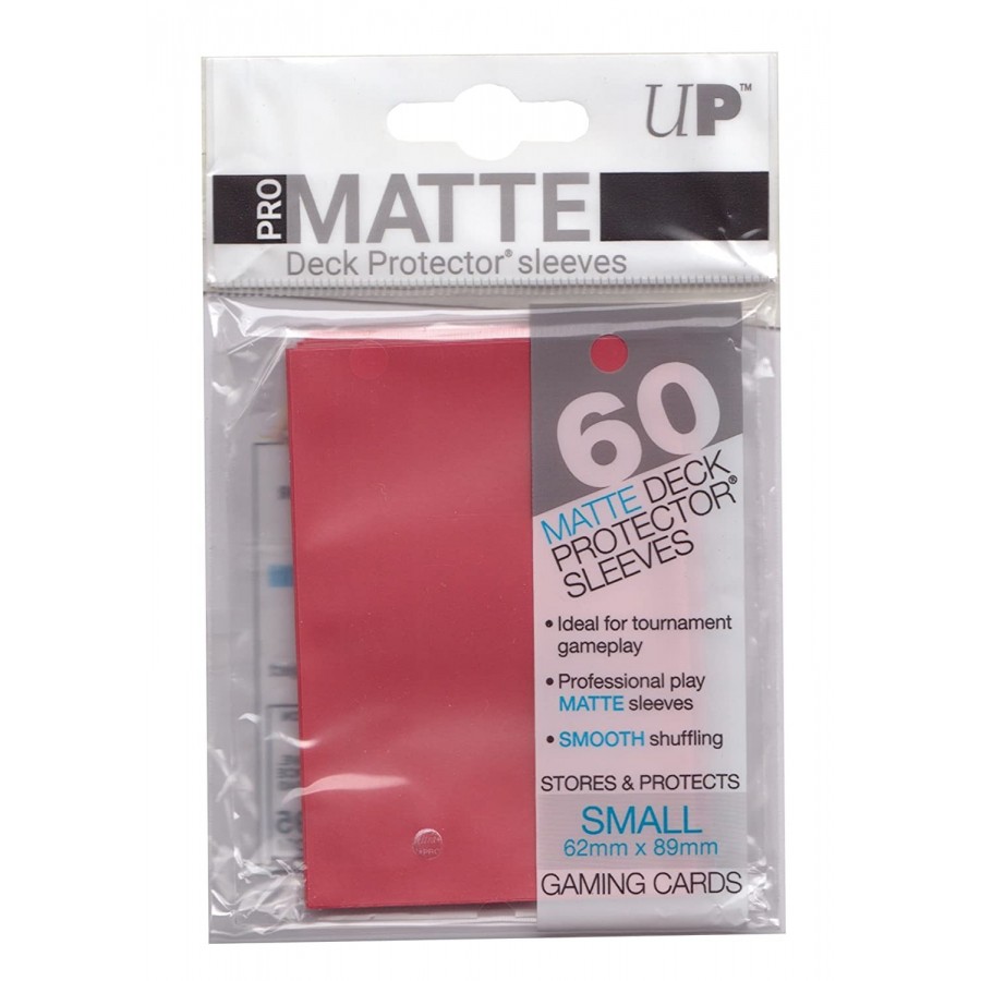 RED SMALL PRO ΜΑΤΤΕ DECK  PROTECTOR 60-CT  Κόκκινες