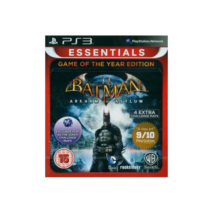 Batman: Arkham Asylum (Game of the Year Edition - Essentials) PS3 GAMES Used-Μεταχειρισμένο