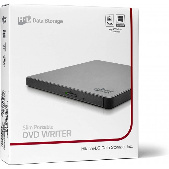 Εξωτερικό USB DVD+/-RW Slim Drive LG GP57ES40 - Silver GP57ES40 (8809484672459)
