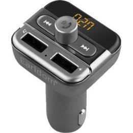 EARLDOM FM TRANSMITTER WIRELESS MP3 AND CHARGER AUX AUDIO OUTPUT CAR KIT 3.4A ET-M11