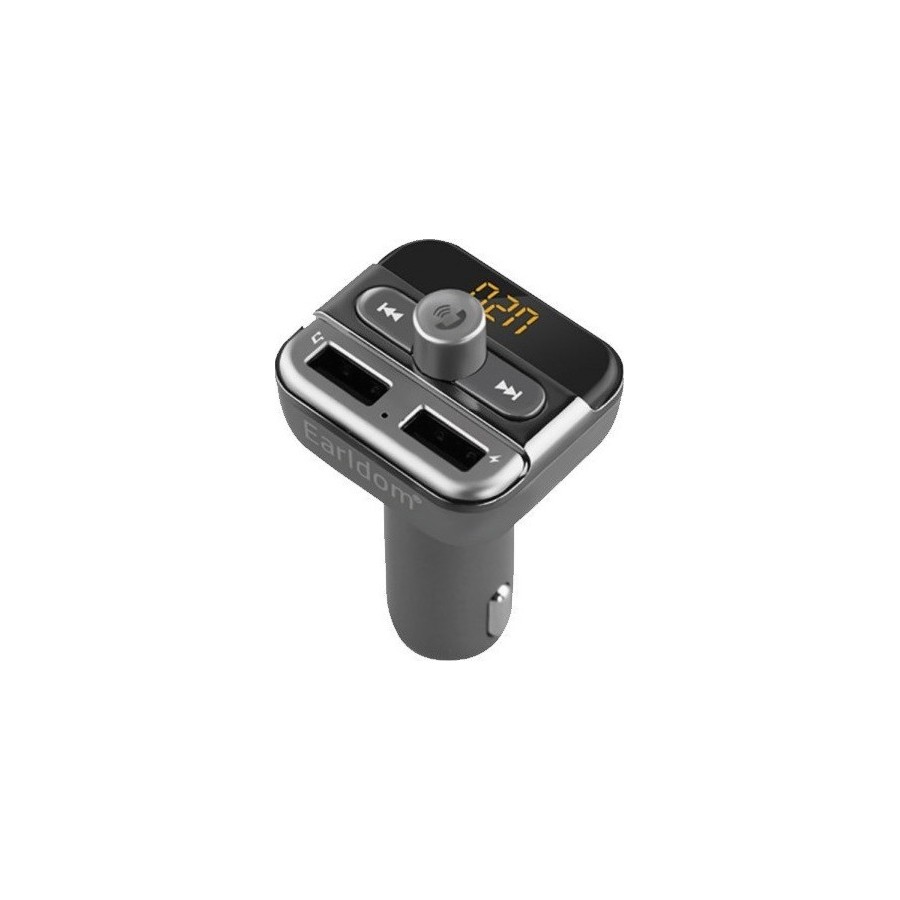 EARLDOM FM TRANSMITTER WIRELESS MP3 AND CHARGER AUX AUDIO OUTPUT CAR KIT 3.4A ET-M11