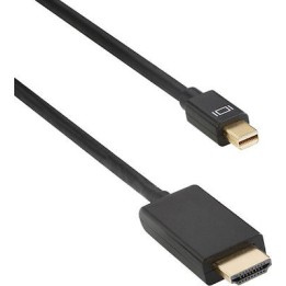 Καλώδιο DeTech Mini DP σε HDMI 1.8 Μέτρα Μαύρο  18280