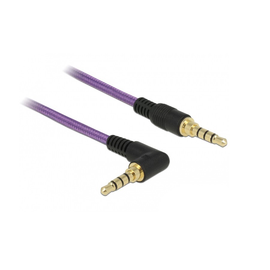 DeLock Cable 3.5mm male - 3.5mm male 1m (85611) Μώβ χρώμα