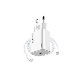 Charger with cable Lightning MOXOM MX-HC25  18W white IPHONE