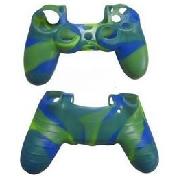 Silicone Case Κάλυμμα Σιλικόνης για Χειριστήρια PS4 Camo Green/Blue χρώμα