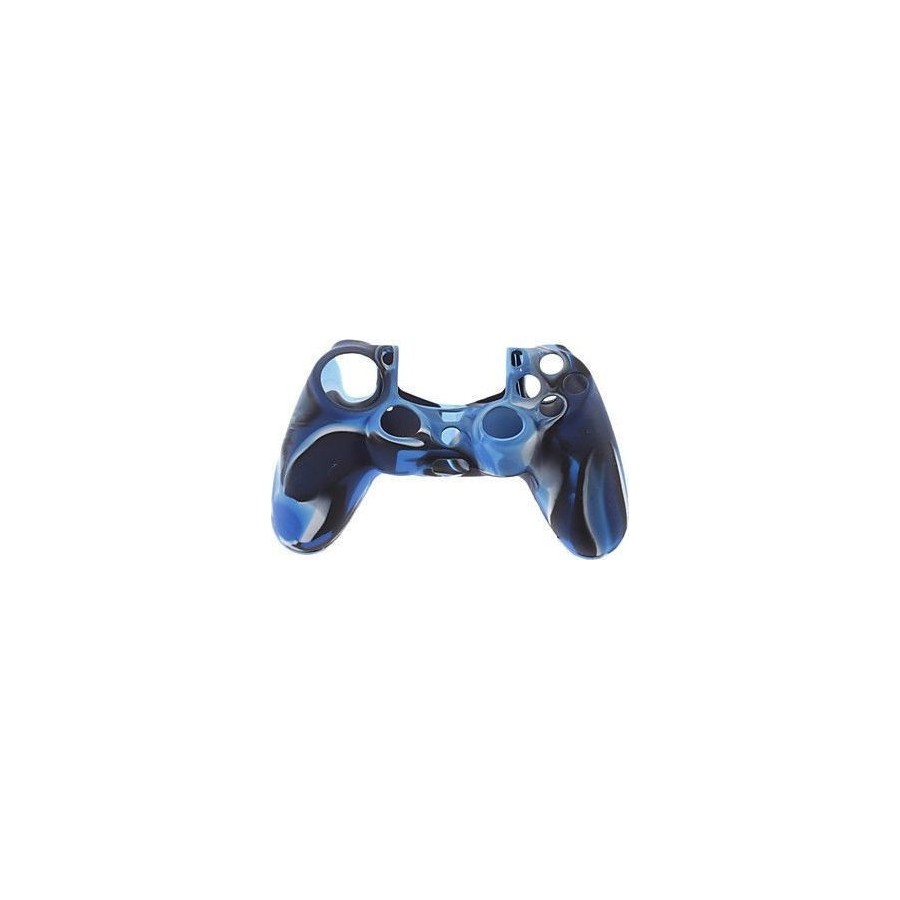 Silicone Case Multi Color Black/Blue/White PS4
