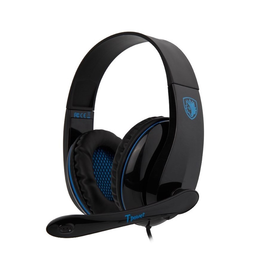 SADES Gaming headset Tpower με 40mm ακουστικά, Blue