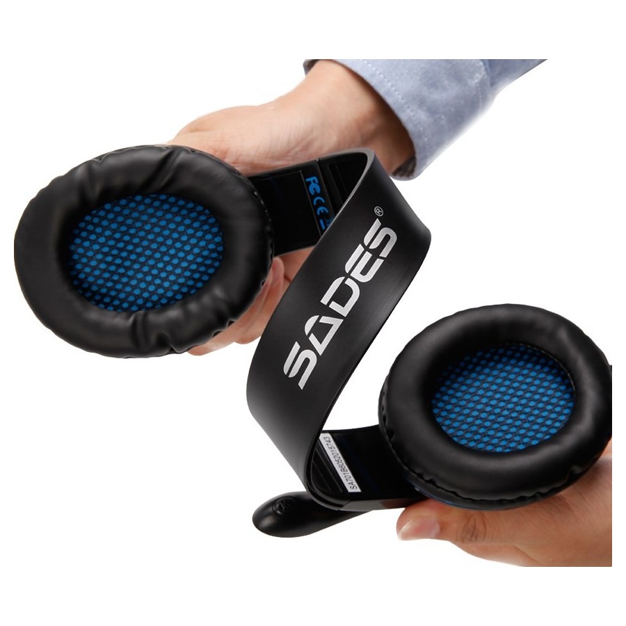 SADES Gaming headset Tpower με 40mm ακουστικά, Blue