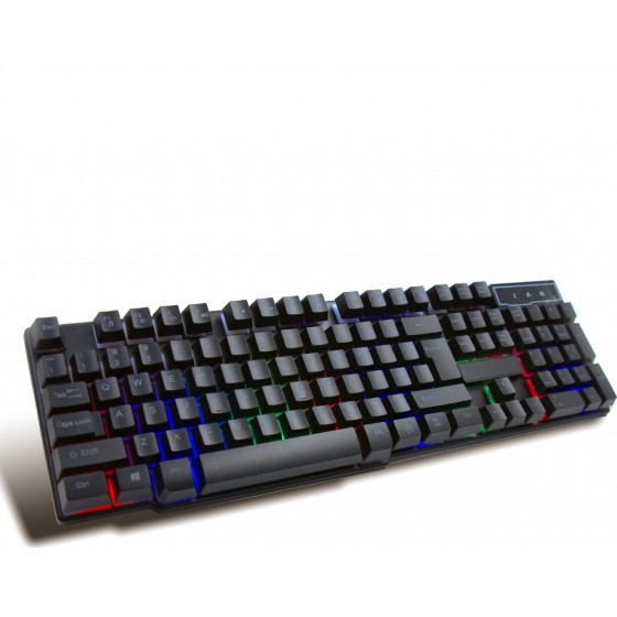 Omega Varr Ενσύρματο Πληκτρολόγιο Gaming RGB Keyboard Multimedia Μαύρο VRGBK7023B