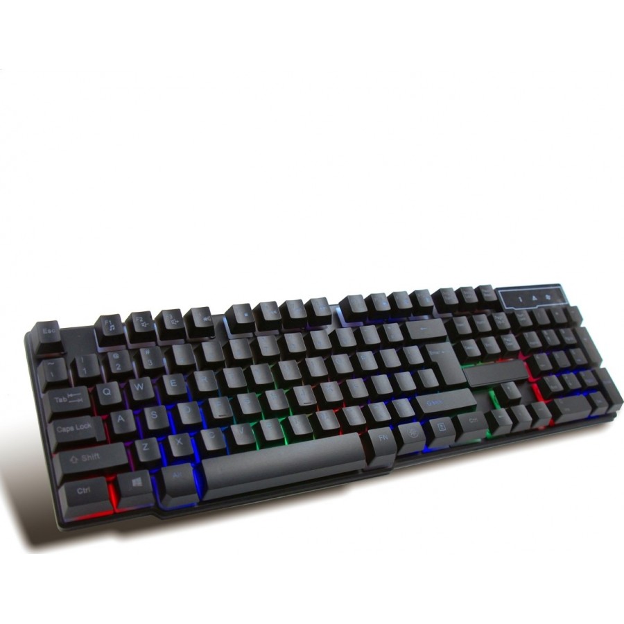Omega Varr Ενσύρματο Πληκτρολόγιο Gaming RGB Keyboard Multimedia Μαύρο VRGBK7023B