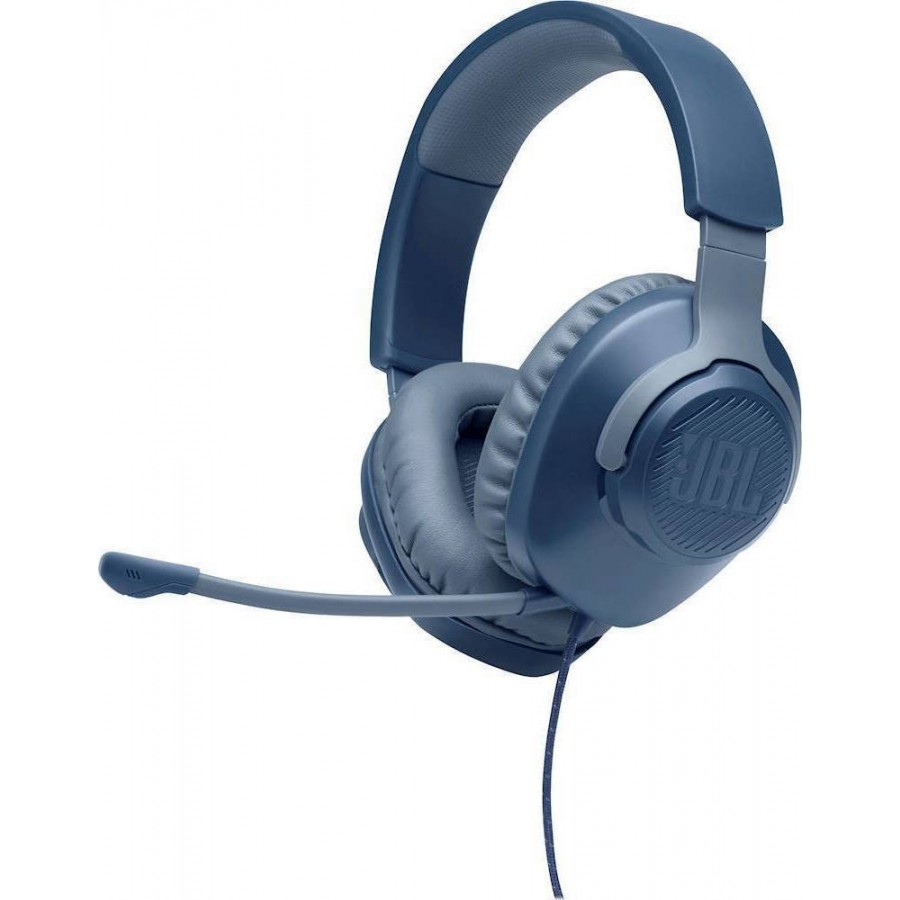 JBL Quantum 100, Over-Ear Wired Gaming Headset (Blue)