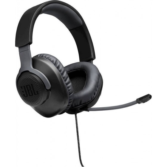 JBL Quantum 100, Over-Ear Wired Gaming Headset (Black)