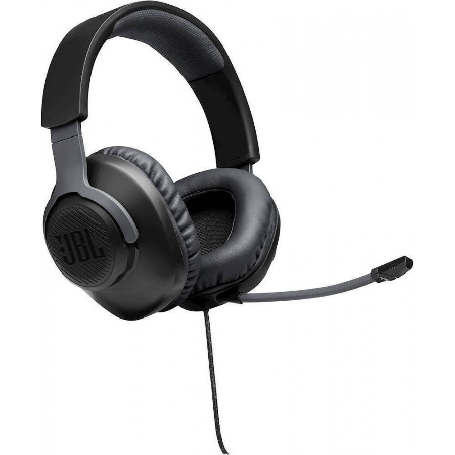 JBL Quantum 100, Over-Ear Wired Gaming Headset (Black)