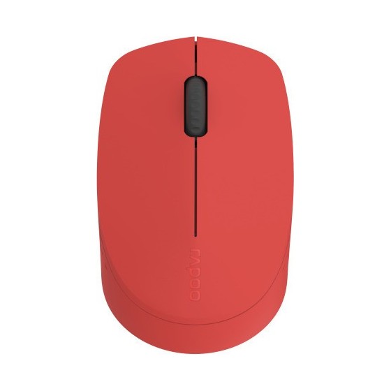 RAPOO M100, WIRELESS OPTICAL MOUSE, MULTI-MODE, SILENT, (RED) 18148