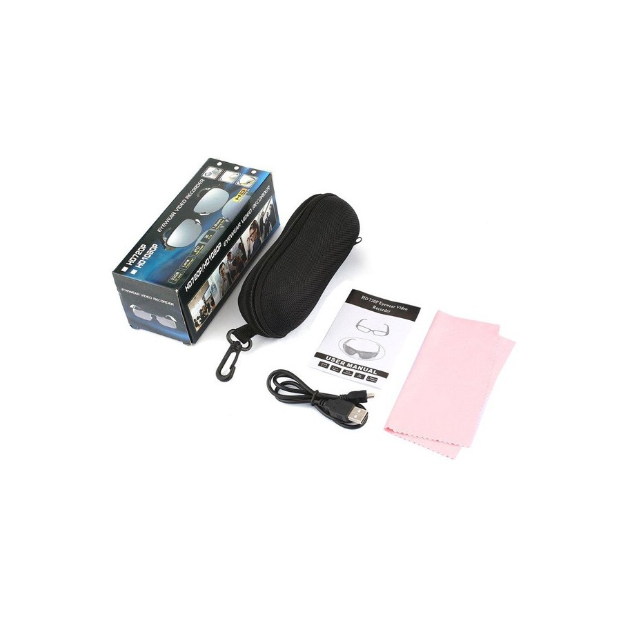 Γυαλιά οράσεως με ενσωματωμένη κάμερα SPY-015, Full HD, μαύρα