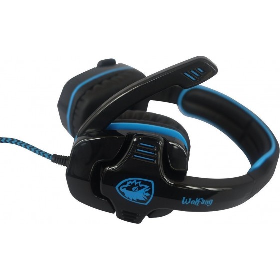 SADES GAMING HEADSET USB - 7.1CH (WOLFANG) ΜΕ 40MM ΠΑΝΙΣΧΥΡΑ ΑΚΟΥΣΤΙΚΑ - (SA-901)