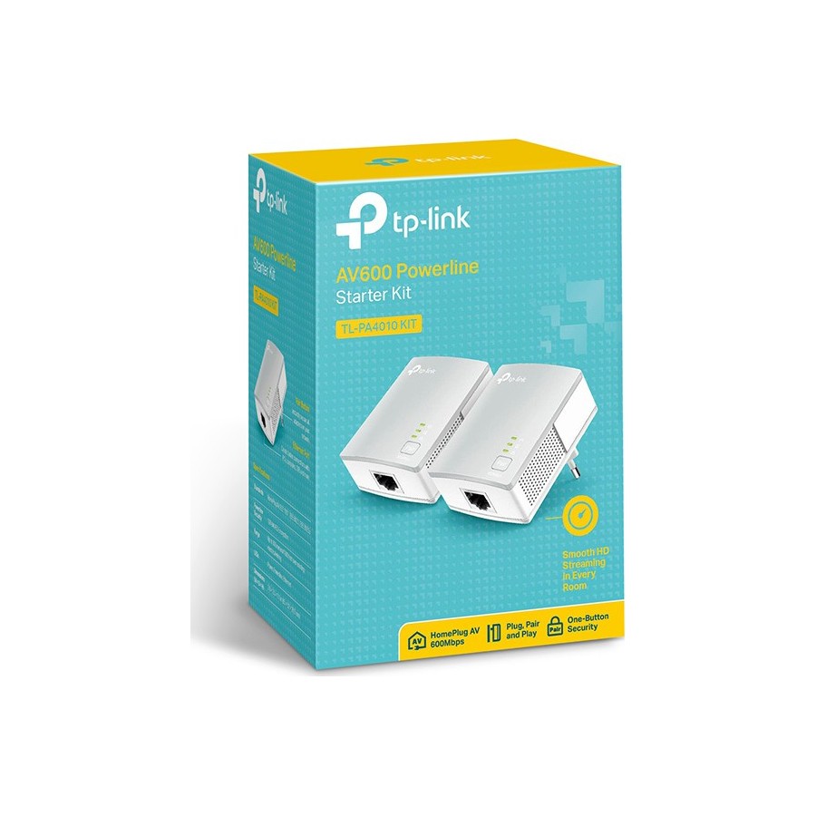 Powerline Adapter TP-Link TL-PA4010 KIT AV600 V 3.0(πακέτο των 2)