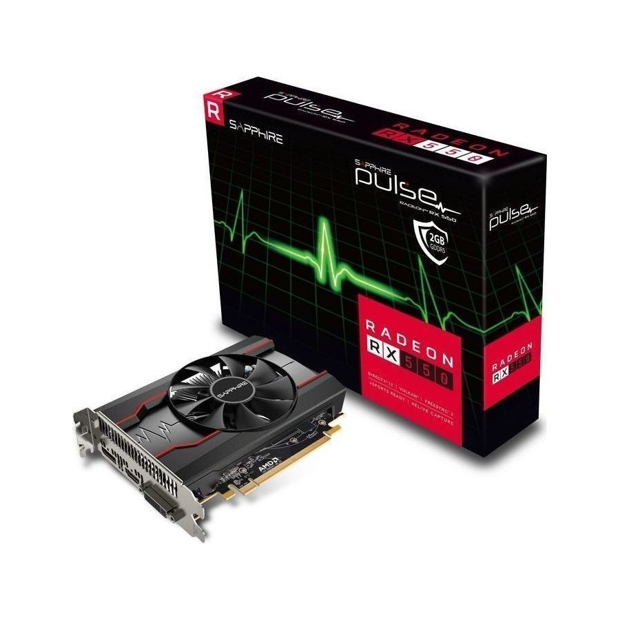 SAPPHIRE VGA PCI-E RADEON PULSE RX 550 2G OC (11268-21-20G)
