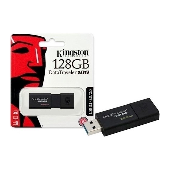 USB Flash Drive Kingston Datatraveler 100 G3 128GB USB 3.0 (DT100G3/128GB)