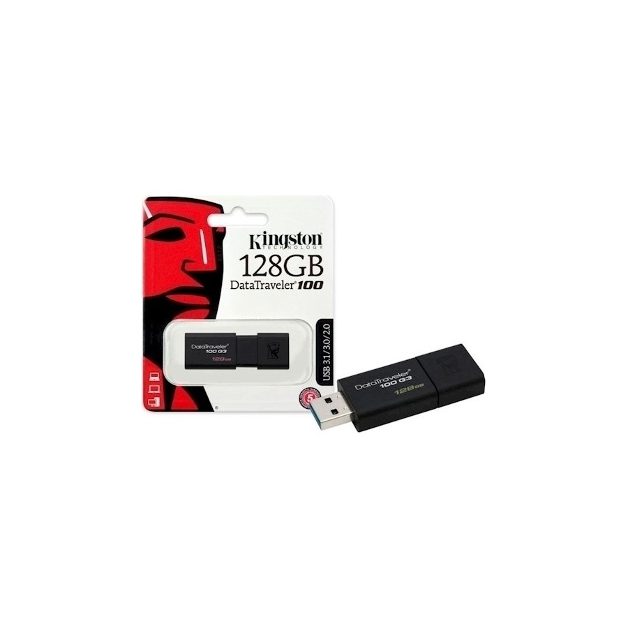 USB Flash Drive Kingston Datatraveler 100 G3 128GB USB 3.0 (DT100G3/128GB)