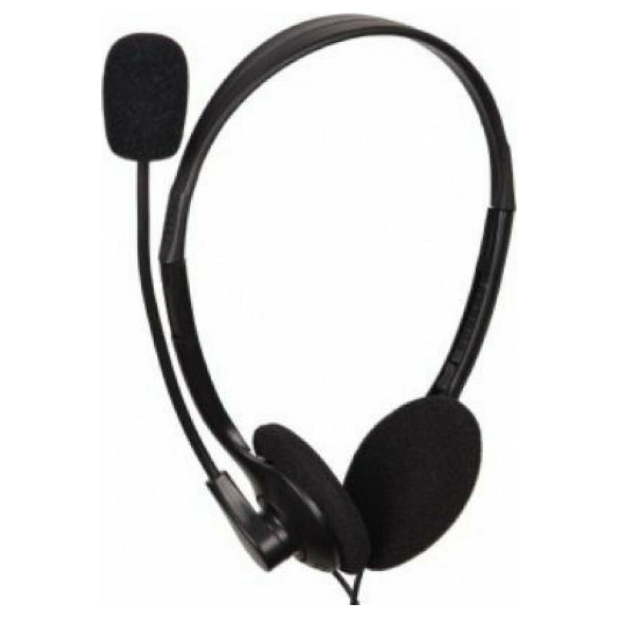 Ακουστικά κεφαλής με μικρόφωνο για υπολογιστή Gembird MHS-123 μαύρα