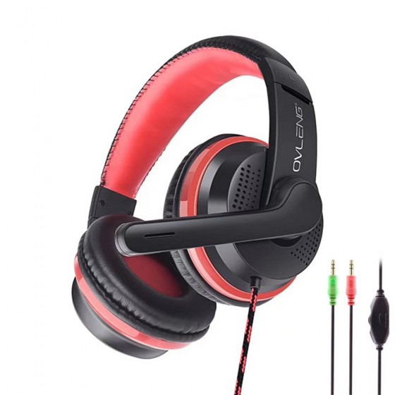 Headsets Ovleng X-7 for computer with microphone, Black 