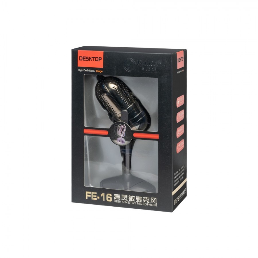 Μικρόφωνο No brand FE16, 3.5mm, Ασημί