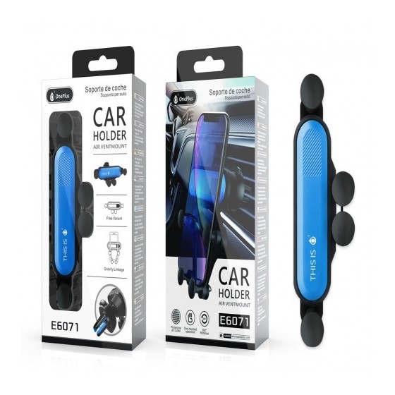 Βάση αυτοκινήτου One Plus E6071 για τον αεραγωγό του αυτοκινήτου χρώμα Μπλέ
