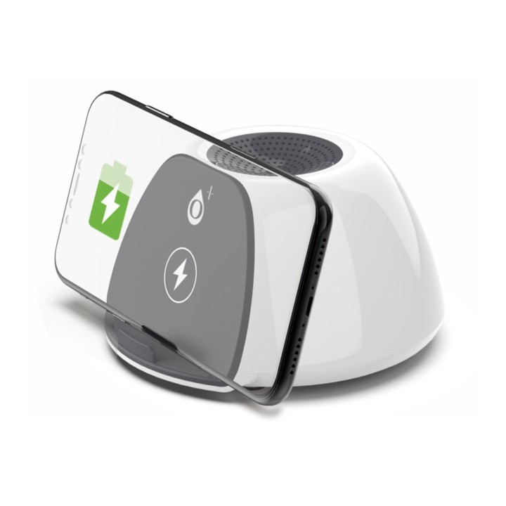 Bluetooth ηχείο NF4066 ONE PLUS με υποστήριξη & ασύρματη φόρτιση 5W, 3W, κάρτα TF (32G Max), 400mAh, Μαύρο