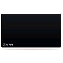 BLACK PLAIN PLAYMAT WITH LOGO