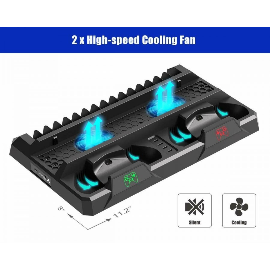 Βάση Στήριξης και Φόρτισης και Ψύξεις για Κονσόλα και Χειριστήρια για όλα τα μοντέλα του PS4 - DOBE TP4-18119