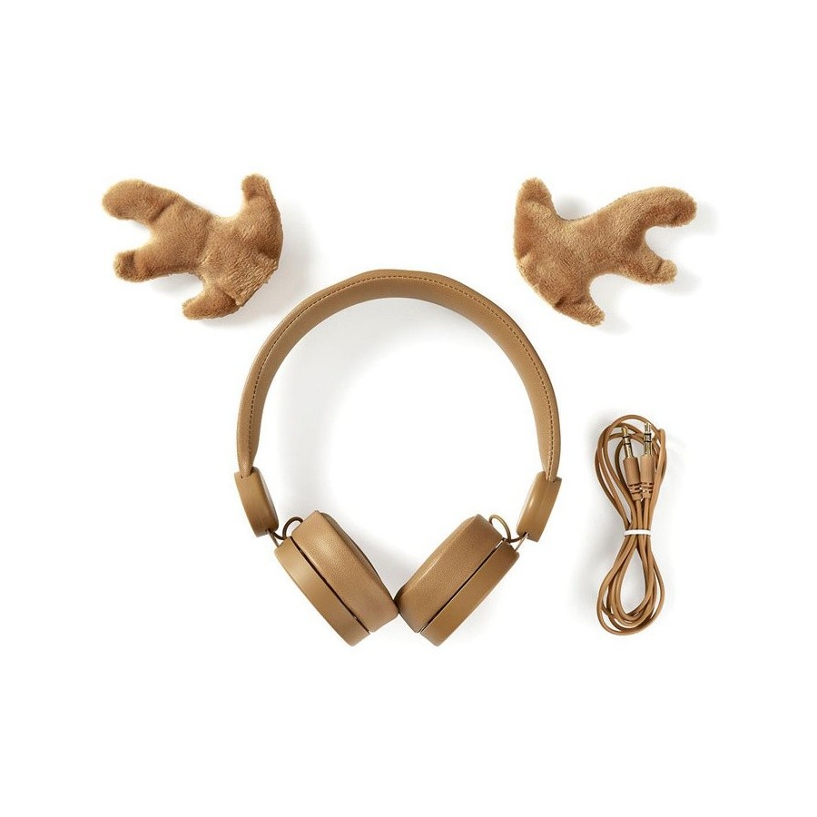 Nedis On-ear ενσύρματα ακουστικά Animaticks Rudy Reindeer 1.2m HPWD4000BN