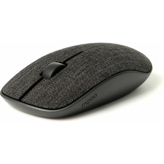 Rapoo M200 Plus, Wireless Optical Mouse, Multi-mode, Fabric - Black (18694)