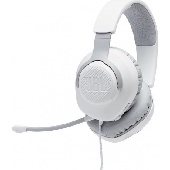 JBL Quantum 100 (White), Over-Ear Wired Gaming Headset(PC/PS4/XBOX/SWITCH/MAC/VR)