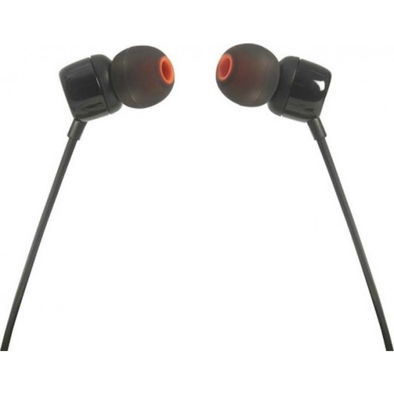 JBL T110 Ενσύρματα Ακουστικά In-Ear Με Πλήκτρο Ελέγχου Και Μικρόφωνο Για Handsfree Κλήσεις black