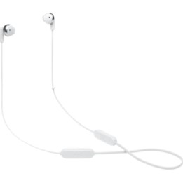 JBL Tune 215BT, Wireless EarBuds 3-button Mic/Remote - White (JBLT215BTWHT)