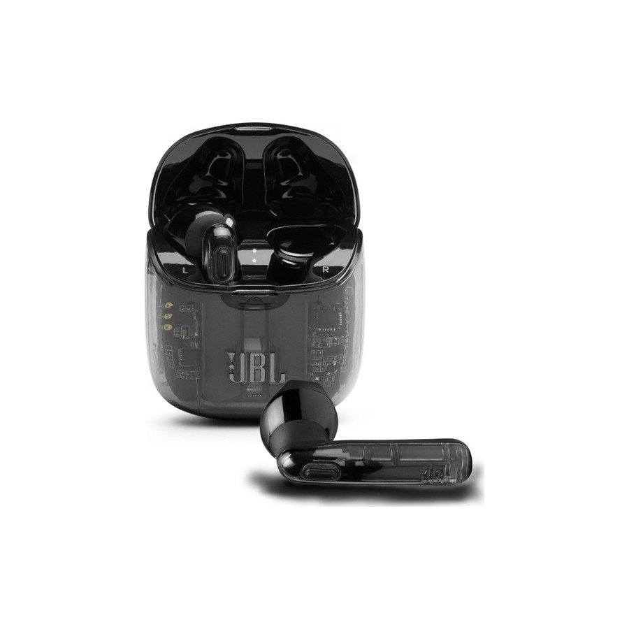 JBL Tune 225TWS, True Wireless Ear-Buds Headphones, (Ghost Black)