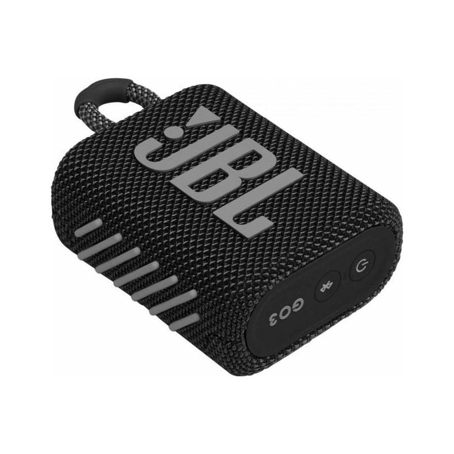 JBL Go3 Bluetooth Speaker - Αδιάβροχο Ασύρματο Ηχείο - Black (JBLGO3BLK)