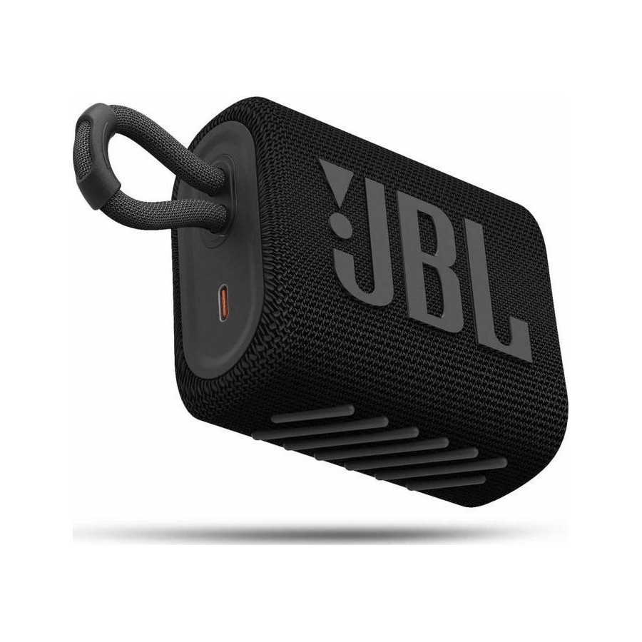 JBL Go3 Bluetooth Speaker - Αδιάβροχο Ασύρματο Ηχείο - Black (JBLGO3BLK)