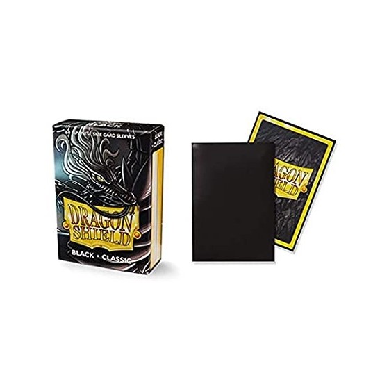 DRAGON SHIELD SMALL SIZE BLACK SLEEVES 60-CT