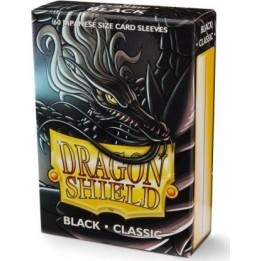 DRAGON SHIELD SMALL SIZE BLACK SLEEVES 60-CT