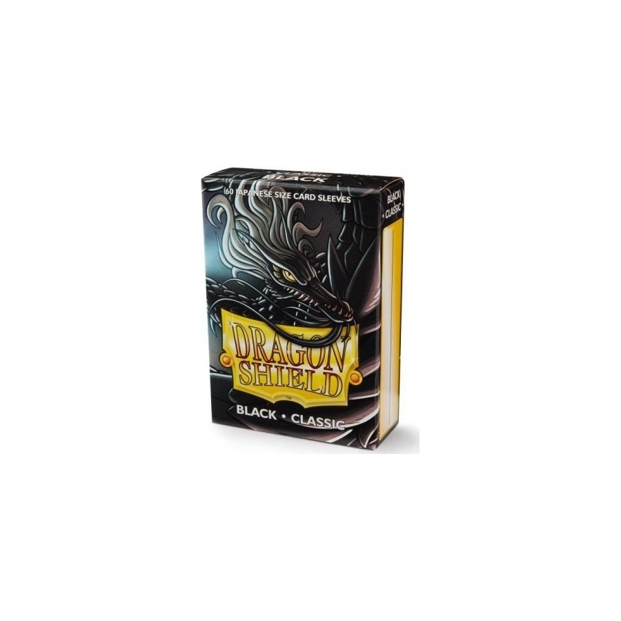 DRAGON SHIELD SMALL SIZE BLACK SLEEVES 60-CT