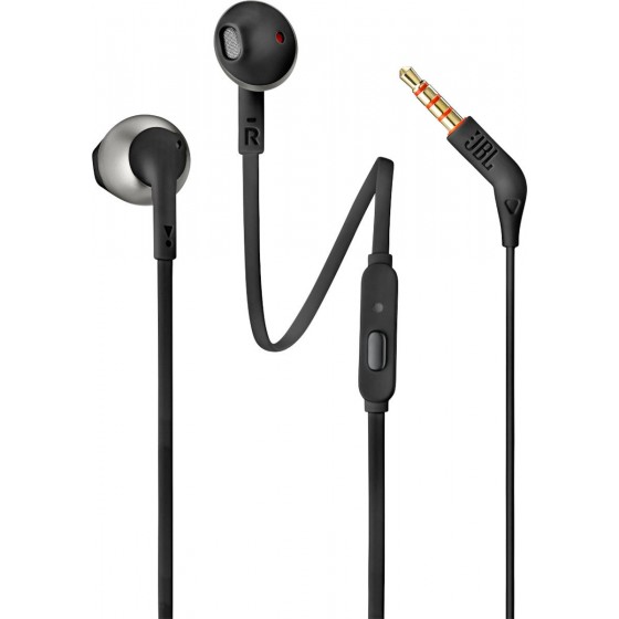 JBL Tune 205 Earbuds Handsfree με Βύσμα 3.5mm Μαύρο